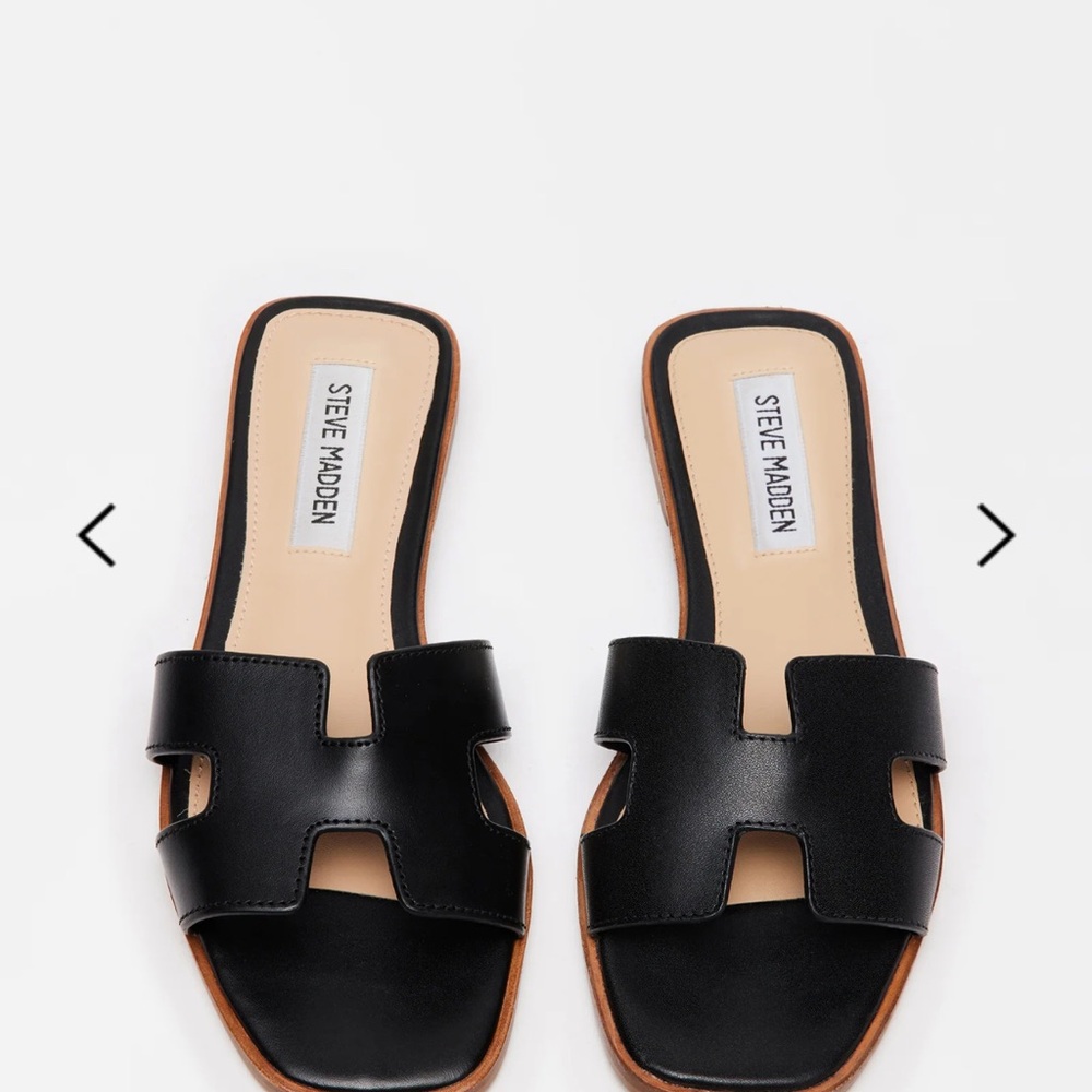 Steve Madden Hadyn Black Women's Slide Sandals size 5.5